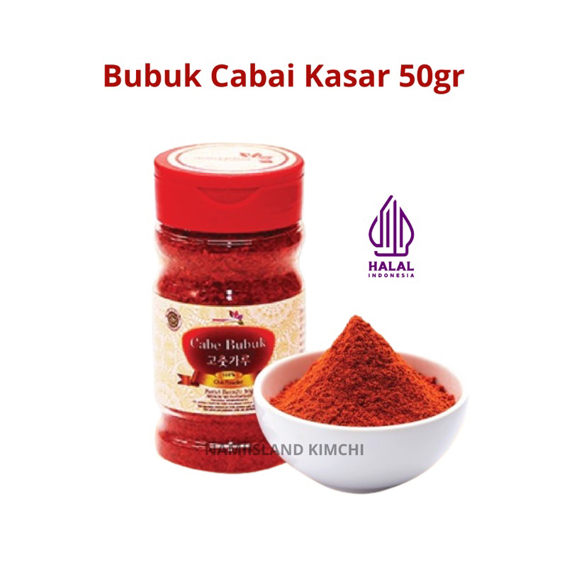 

Bubuk Cabai Kasar 50gr/ Gochugaru Kasar/ Chilli Powder Korea
