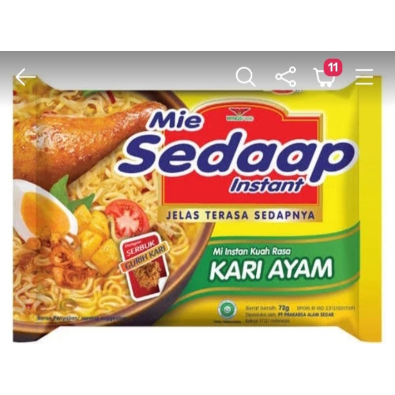 

mie sedap kari ayam