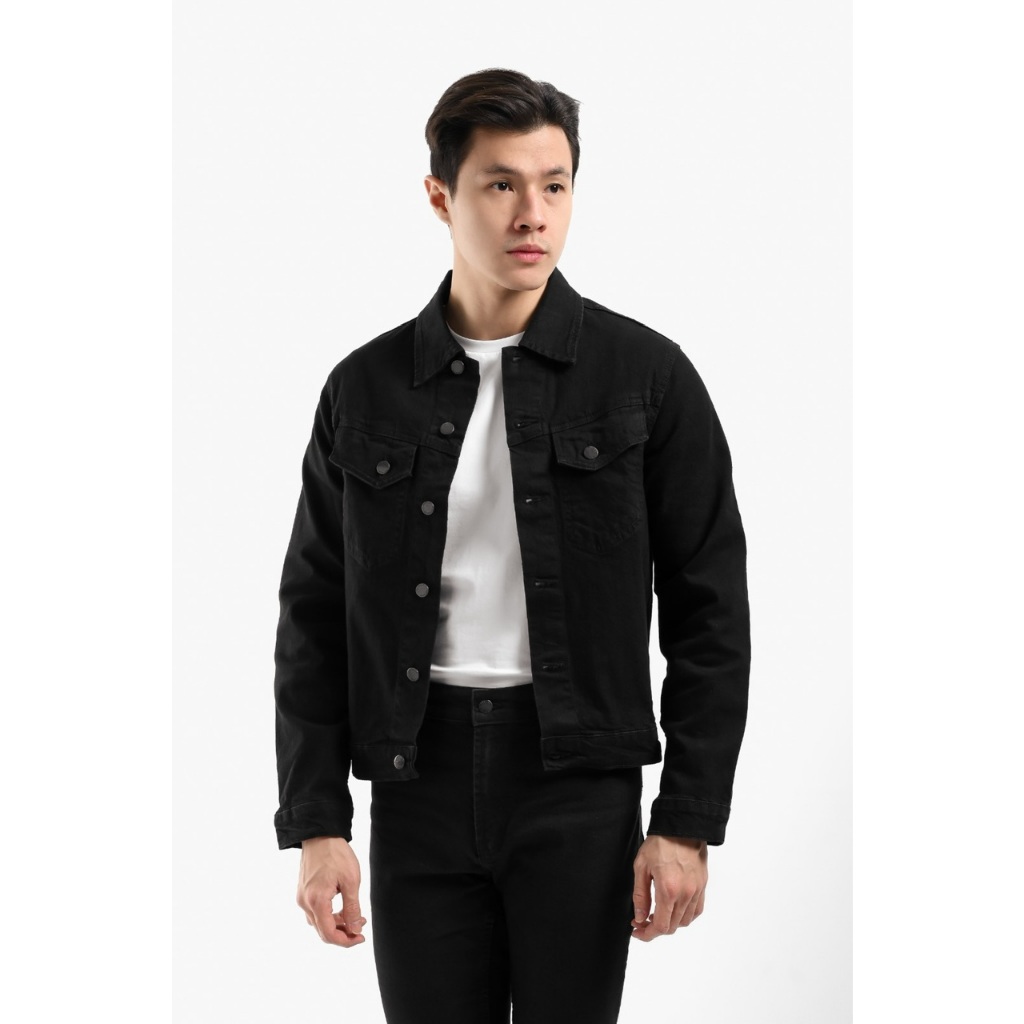 DISCOUNT HEYMALE DENIM SLIM FIT JACKET JAKET PRIA