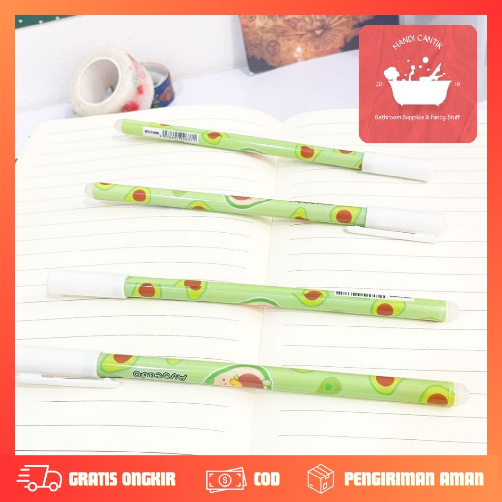 

PULPEN BISA DIHAPUS ALPUKAT 1 LUSIN - 12 PCS PEN PENA LUCU IMUT KADO UNIK KOREA AESTHETIC COD