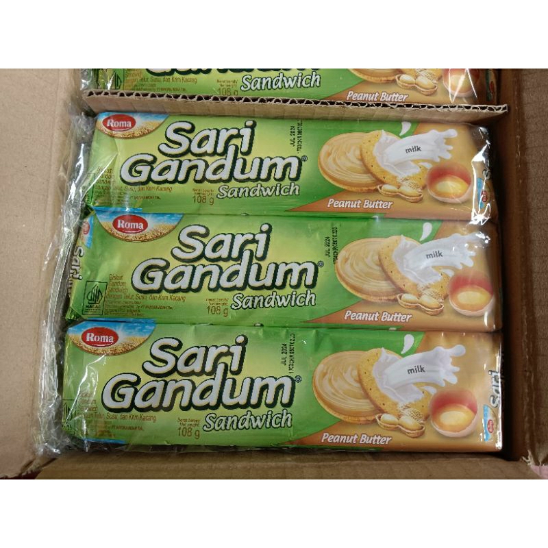 

Biskuit Roma Sari Gandum Sandwich 108 Gram