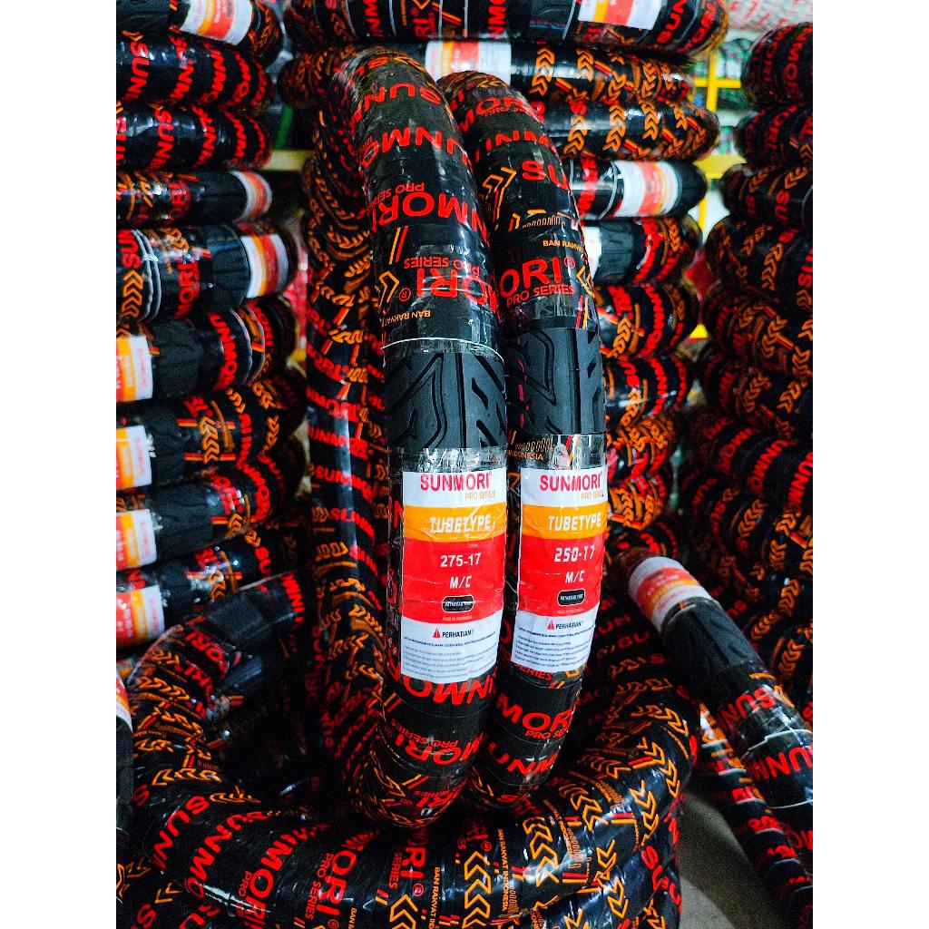 Sunmori Ban Luar Motor Bebek Ring 17 Belakang Ukuran 275-17 Non Tubeless