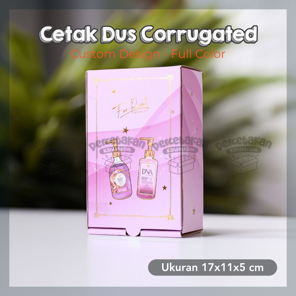 

Box Custom Cetak Dus Corrugated 17x11x5 cm min 100 pcs FULL COLOR Free Desain | Kustom Box Kemasan