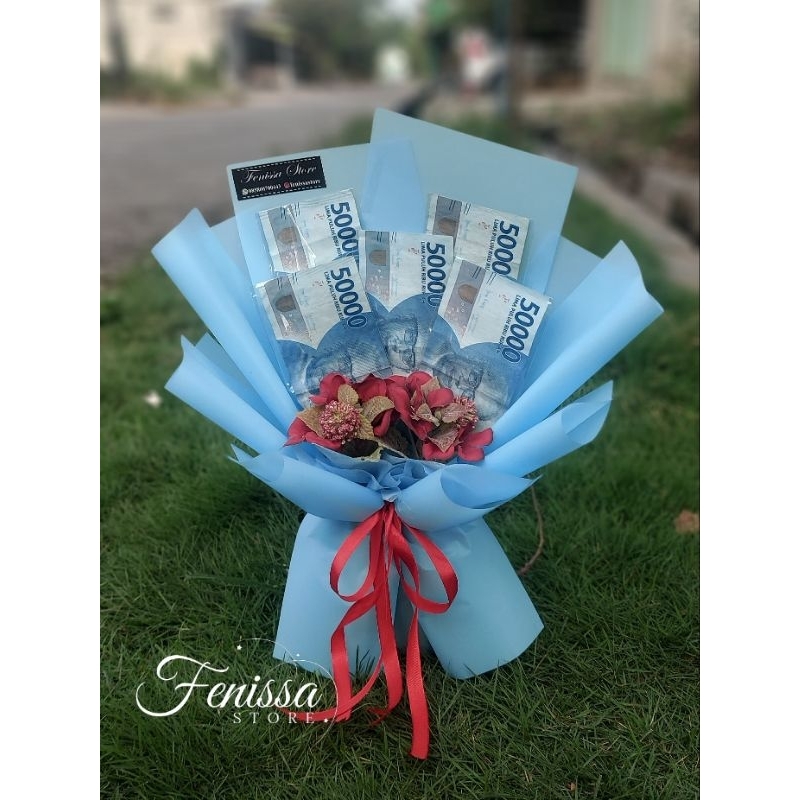Buket uang 5 lembar/buket uang kosongan/buket uang cantik
