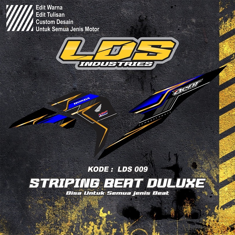 striping beat deluxe hayabusa / striping beat deluxe / striping beat street 2023 variasi / stiker be