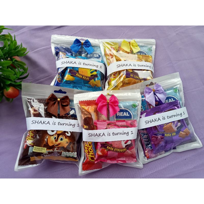 

Mini gift snack + susu / snack ultah murah / snack anak / snack murah