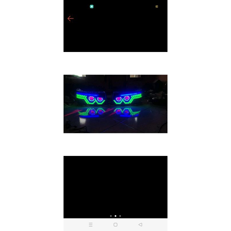 custom Lampu depan new carry