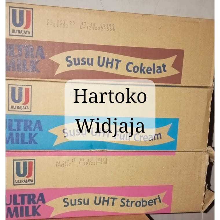 

SUSU ULTRA MILK STROBERI / FULLCREAM/ COKLAT 125ML 1 DUS ISI 40 KOTAK