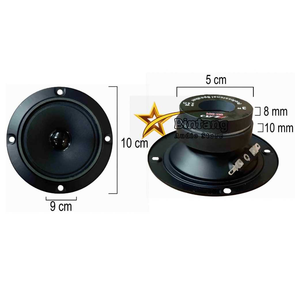 Spiker Tweter 3'' Merk LAD SK-301 Midle High 3" 5watt 3,6 ohm Original