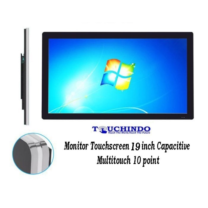Monitor Touchscreen 19 Inch Touchindo Capacitive Multitouch 10 Point