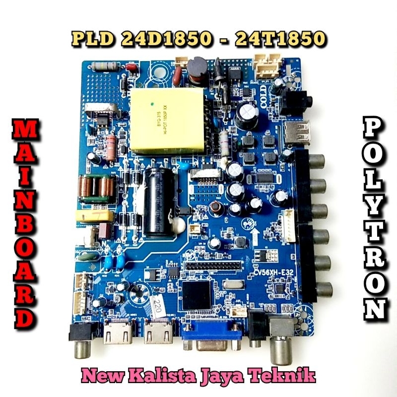 MAINBOARD POLYTRON PLD 24D1850 24T1850 RIGINAL CV56XH-E32 MB 24D1850 MB POLYTRON 24T1850 MOTHERBOARD
