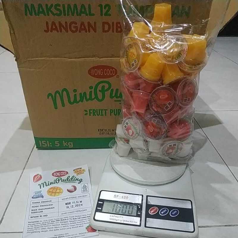 

Maknyuss1 !! !! Wong Coco Mini Pudding Curah Kemasan 1 Kg Exp Februari 2026