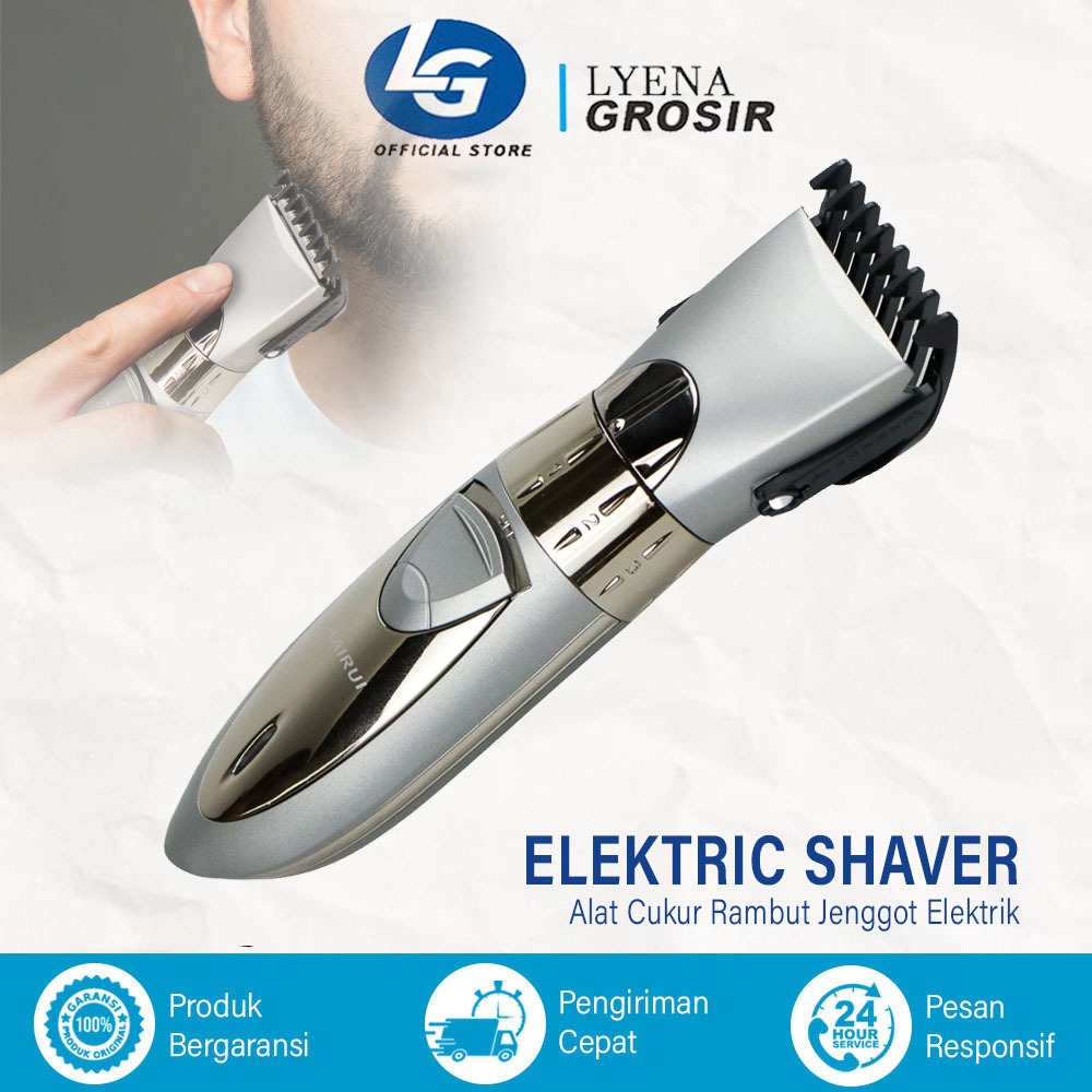 Mesin Pemotong Rambut KEMEI KM 605-Alat Cukur Rechargeable Waterproof