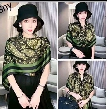 (eta 48) HIJAB SILK SUTRA MOTIF 110*110