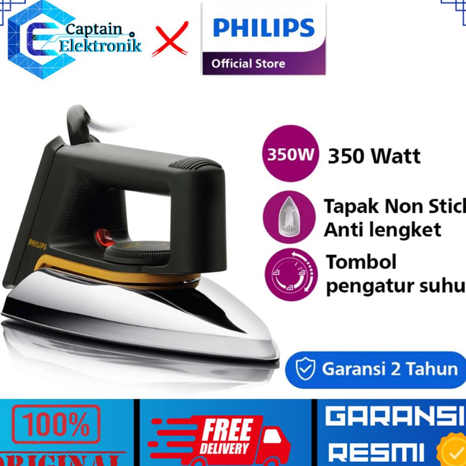 TlC PHILIPS Dry Iron Classic HD1172 HD 1172 HD1172 Garansi Resmi  Sale