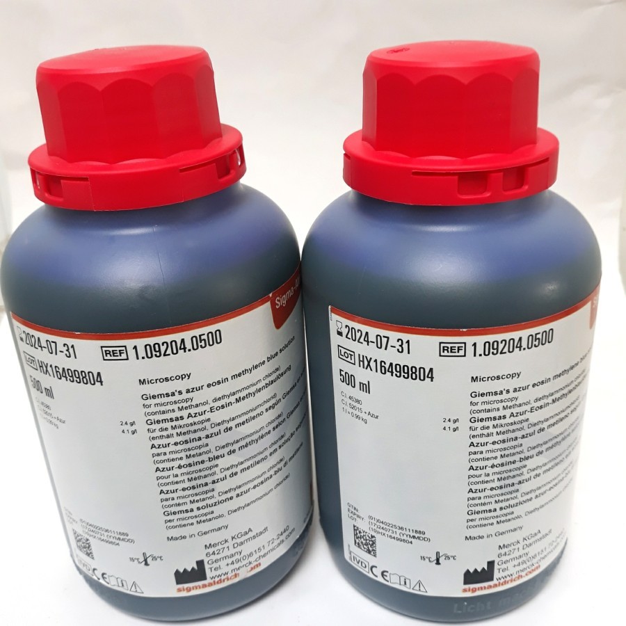 Giemsa Merck cat.1.09204.0500 Giemsa 500ml / Sigma Aldrich Giemsa