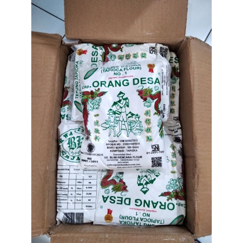 

Tepung Tapioca Tani cap Orang Desa