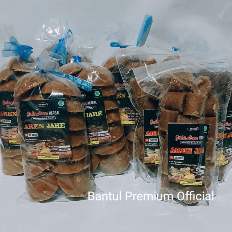 

Gula Aren Jahe Kemasan 500 Gram & Pounch isi 25 pcs / Wedang Gula Jawa Aren / Minuman Herbal Tradisional Alami Khas Bantul Jogja