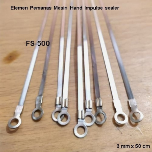 Heating Wire Plat Pemanas Hand Impulse Sealer 50cm Lebar 3mm Plat Pemanas Sealer