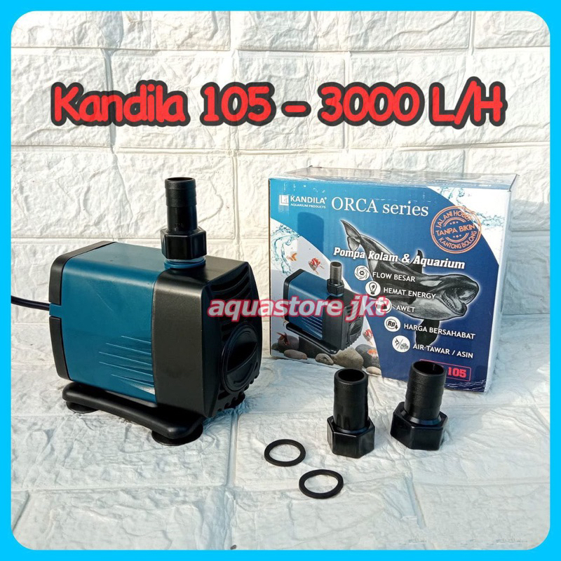 Kandila orca Pompa mesin aquarium kolam ikan kandila orca 105 3000 L/H mesin kolam ikan besar