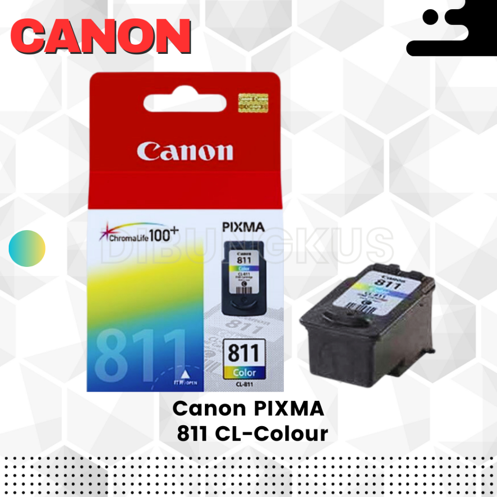 Tinta Canon 811 Colour Warna Ori 100%