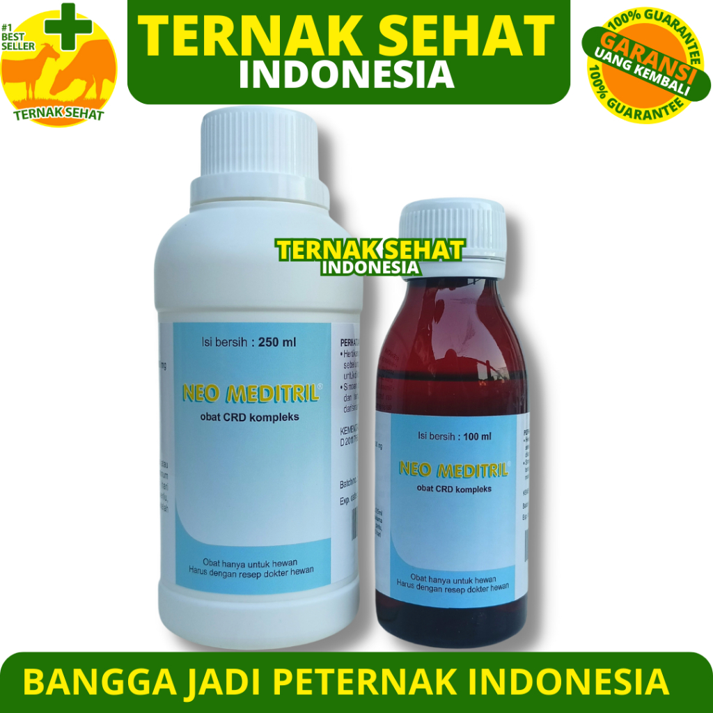 NEO MEDITRIL 100 ml NEO MEDITRIL 250 ml ORAL Obat CRD Flu Korisa Snot Ayam Burung NEOMEDITRIL