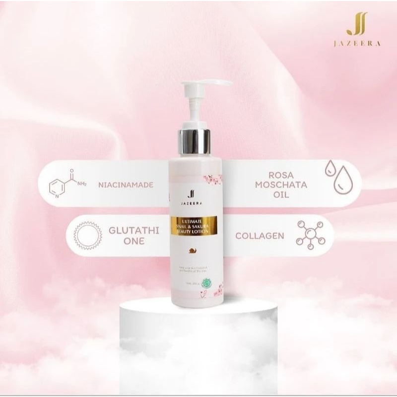 Hand Body Lotion JAZEERA Ultimate Snail and Sakura Beauty Lotion