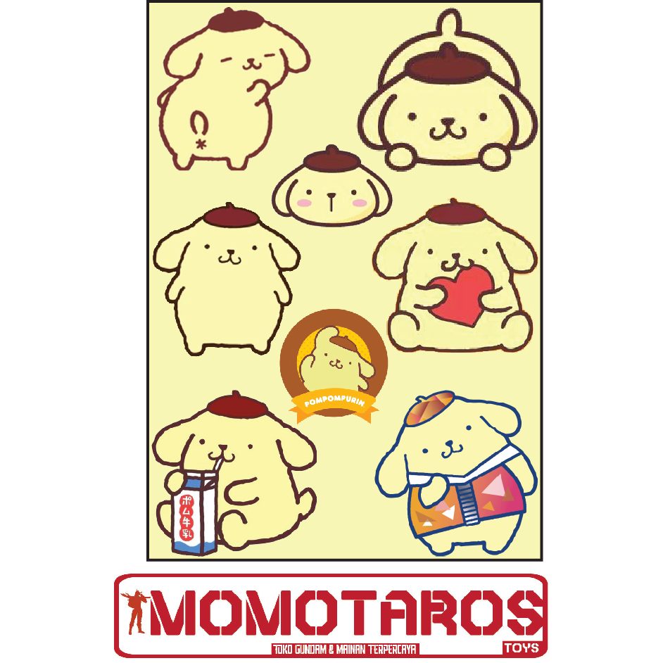 

Sticker murah antiair transparan Pompom Purin sanrio 1 pc