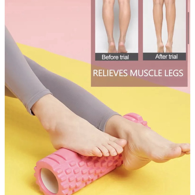 Super Harga  Foam roller yoga yoga foam rolling Foam Roller Grid Massage roller yoga 31x1