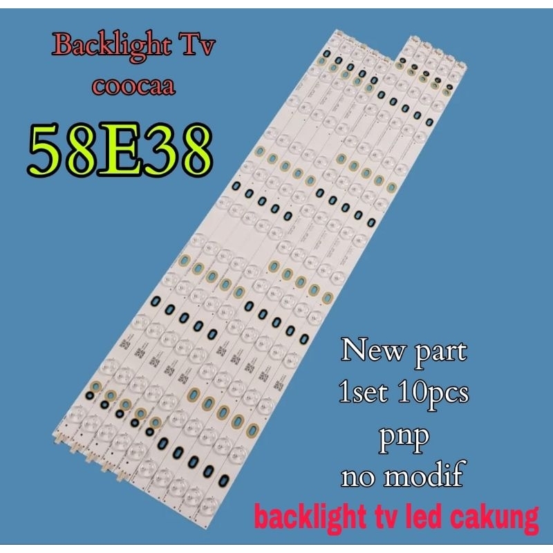 Lampu led bl backlight tv coca coocaa 58e38