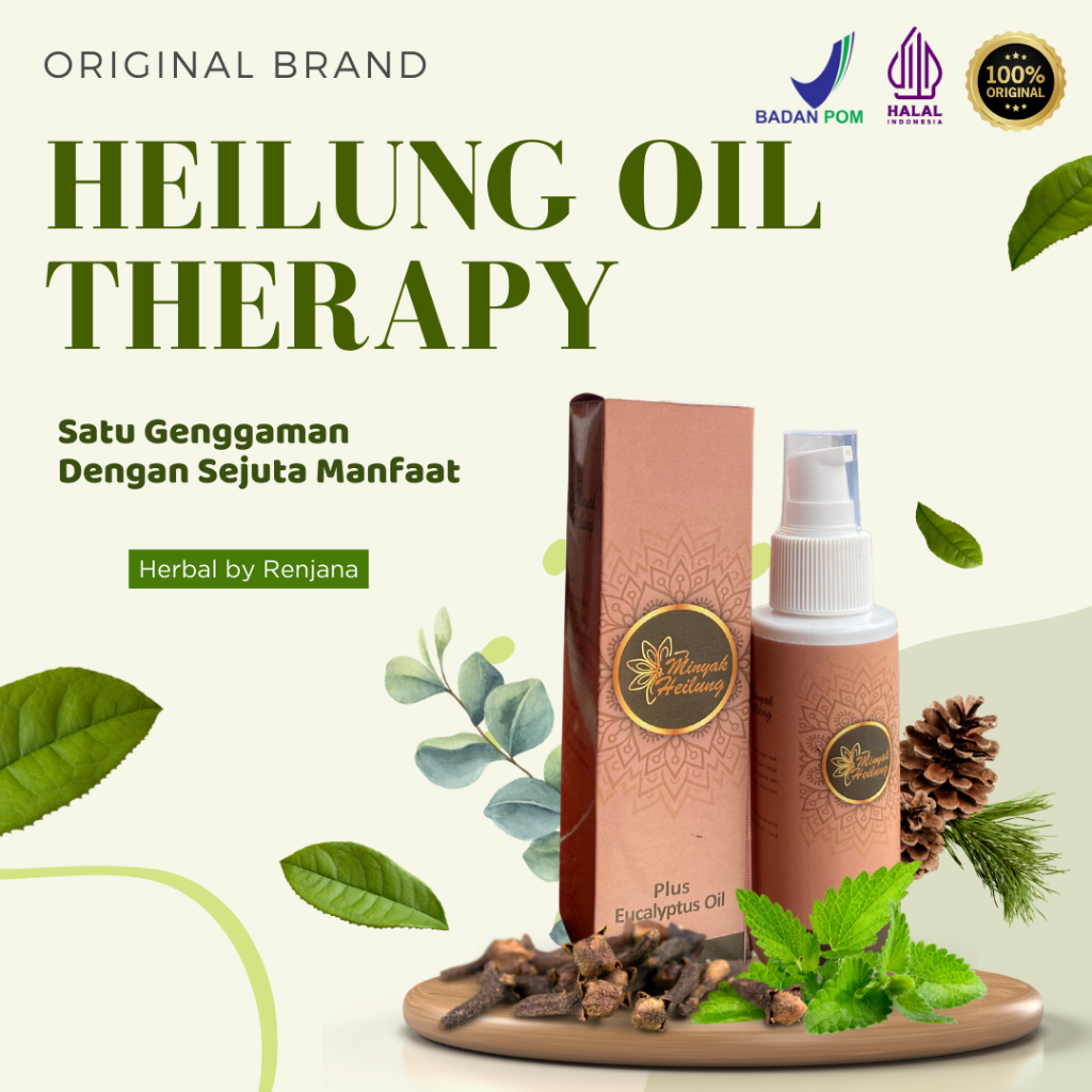 Heilung Oil Original Berkhasiat Relaksasi Tubuh, Meredakan Stress, Meningkatkan Imunitas Tubuh
