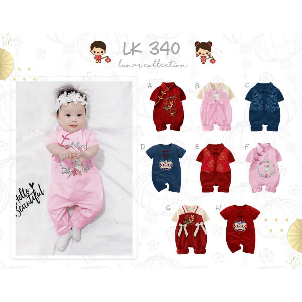 EMY BJ326 imlek 0-18 bulan bayi laki perempuan baby boy girl cheongsam anak