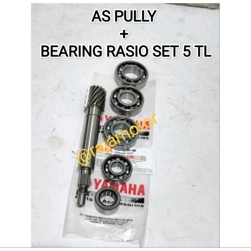 AS PULLY 5TL + BEARING RASIO SET GARDAN MIO SPORTY MIO LAMA MIO SMILE MIO SOUL KARBU FINO KARBU