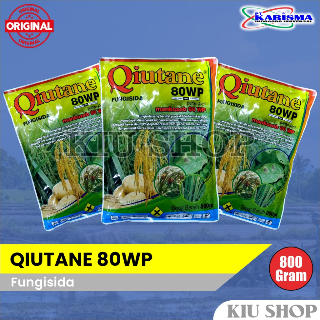 NEW GROSIR / QIUTANE 80 WP - 800GR / FUNGISIDA AMPUH ATASI HAWAR DAUN & BERCAK DAUN