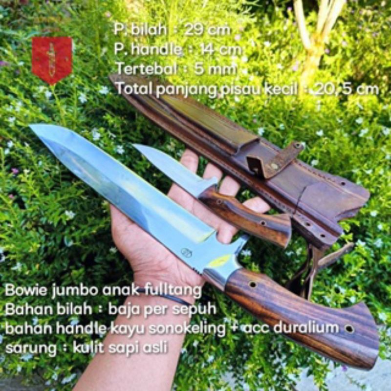 Pisau Bowie jumbo set
