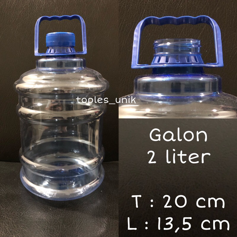 [grosir 20pcs] galon air 2liter tutup segel | Galon air mini | galon air minum