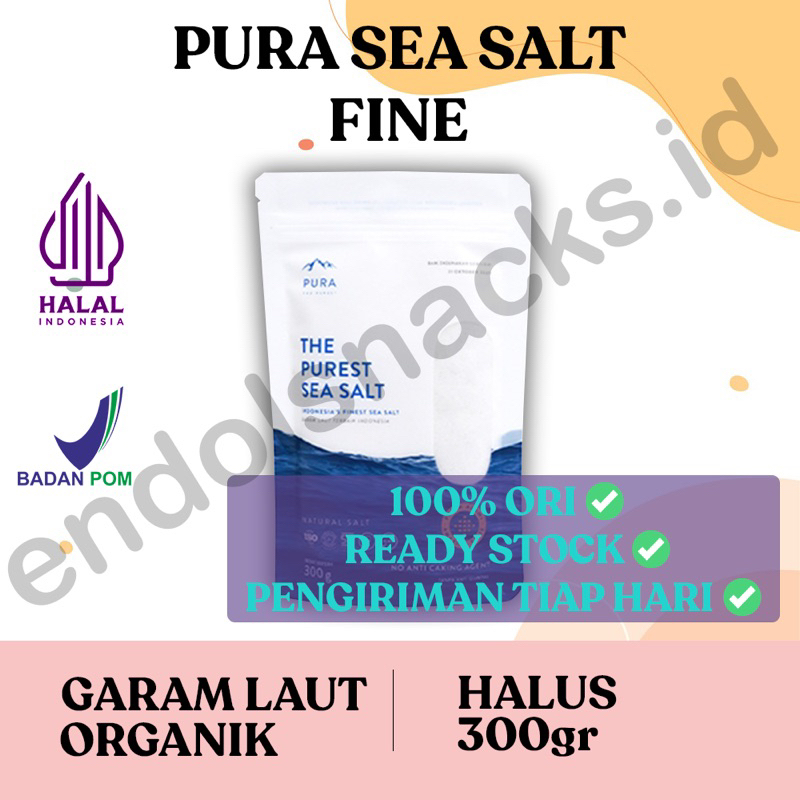 

PURA PUREST SEA SALT FINE GARAM HALUS LAUT ORGANIK NATURAL