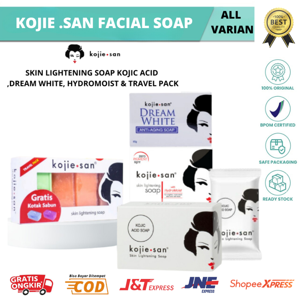 𝗕𝗘𝗔𝗨𝗧𝗜𝗘𝗦 - Kojie San | Sabun Kojie San Ori Skin Lightening Soap / Kojiesan Soap / Sabun Pemutih / Sa