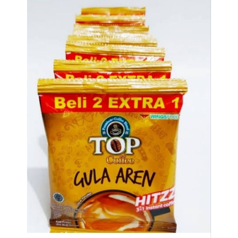 Top coffee gula aren 22 gr Kopi gula aren 15 sachet