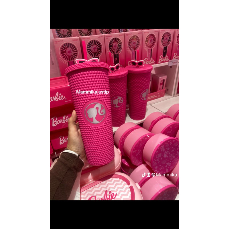 tumblr studed barbie x miniso ready stock