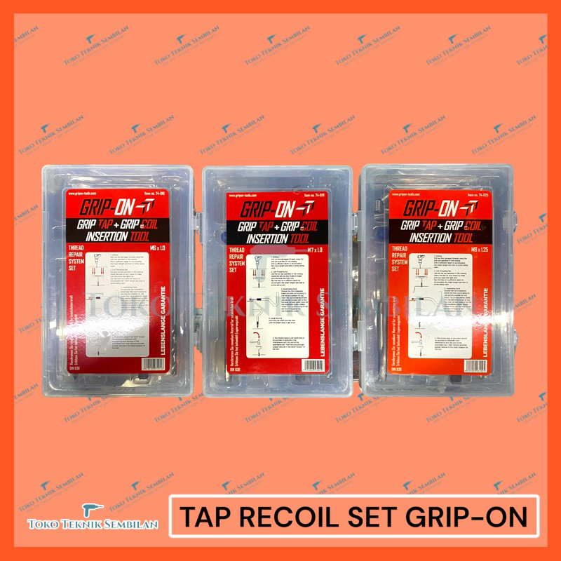 TAP AND RECOIL SET GRIP-ON/ALAT PERBAIKI DRAT RUSAK