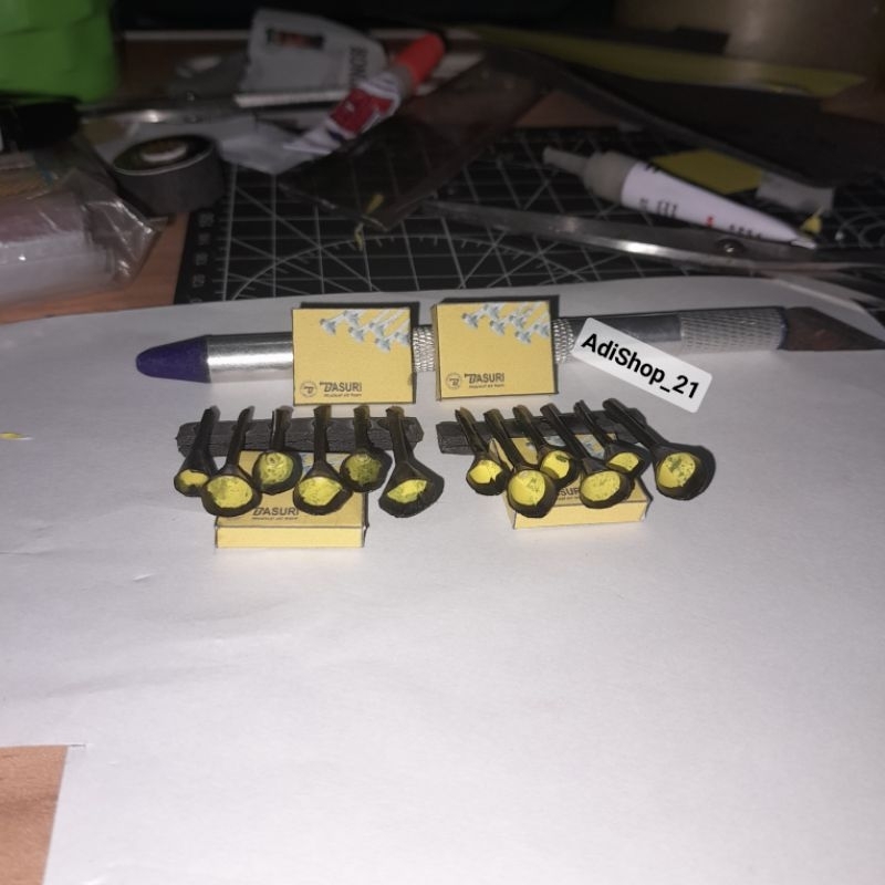 MINIATUR CORONG TELOLET BASURI || CORONG TELOLET BASURI || CORONG BASURI || 6 CORONG