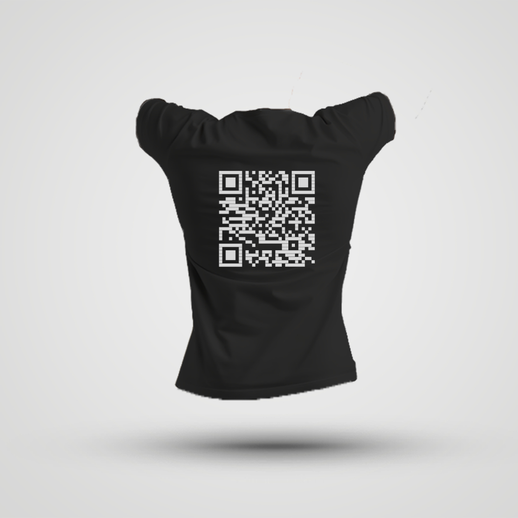 Saint Guardian QR Code Tshirt Black