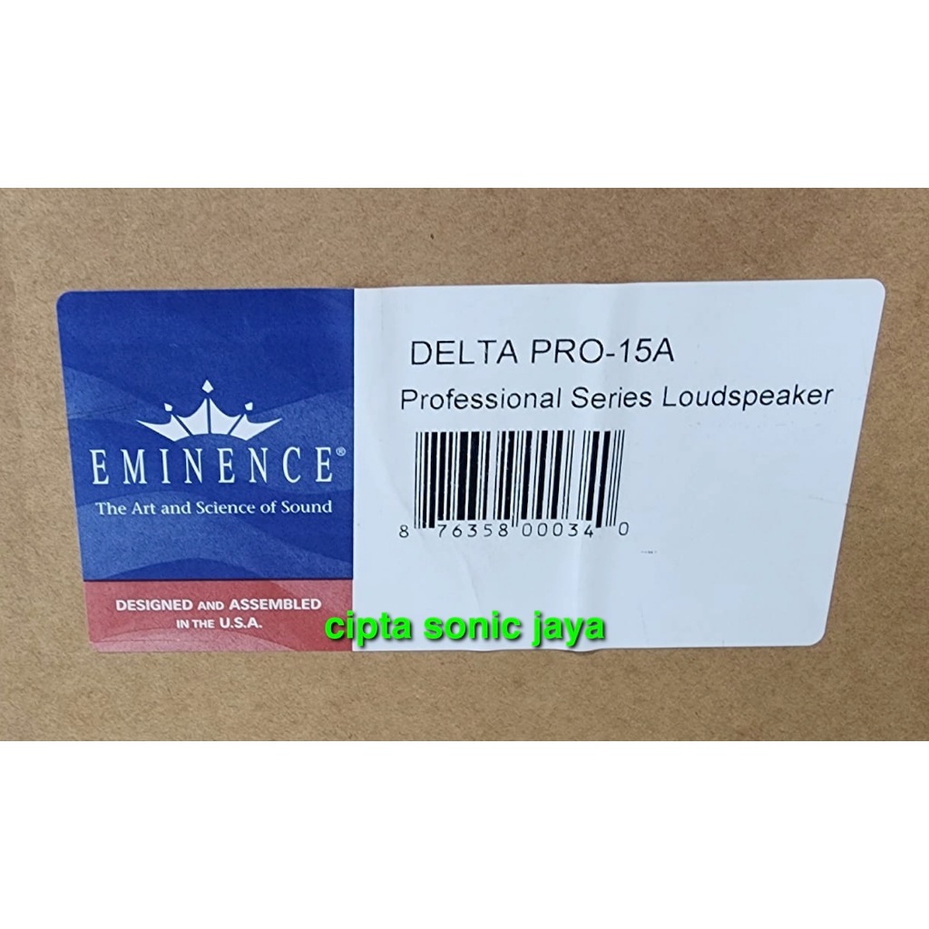 Speaker 15″ Eminence DELTA PRO15A / DELTA PRO 15A / DELTAPRO 15A