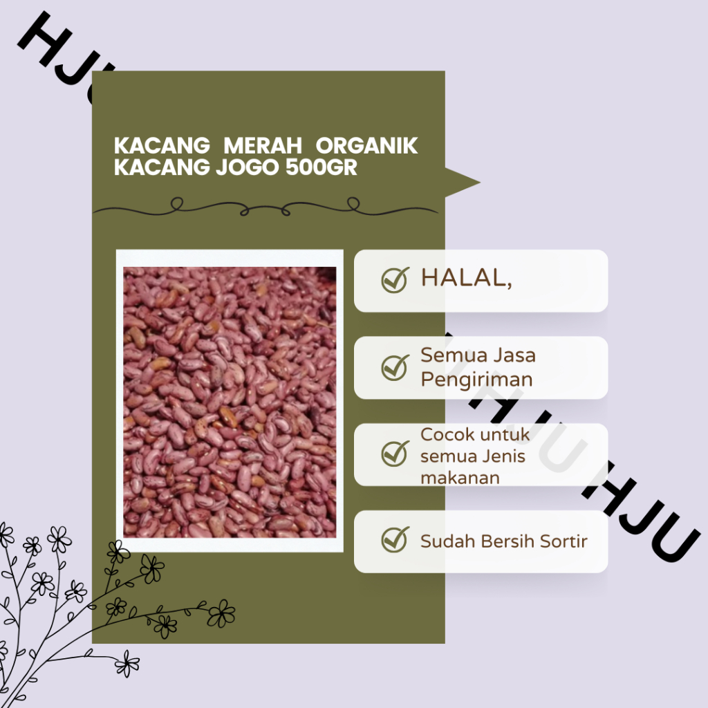 

Kacang merah organik kacang jogo 500g