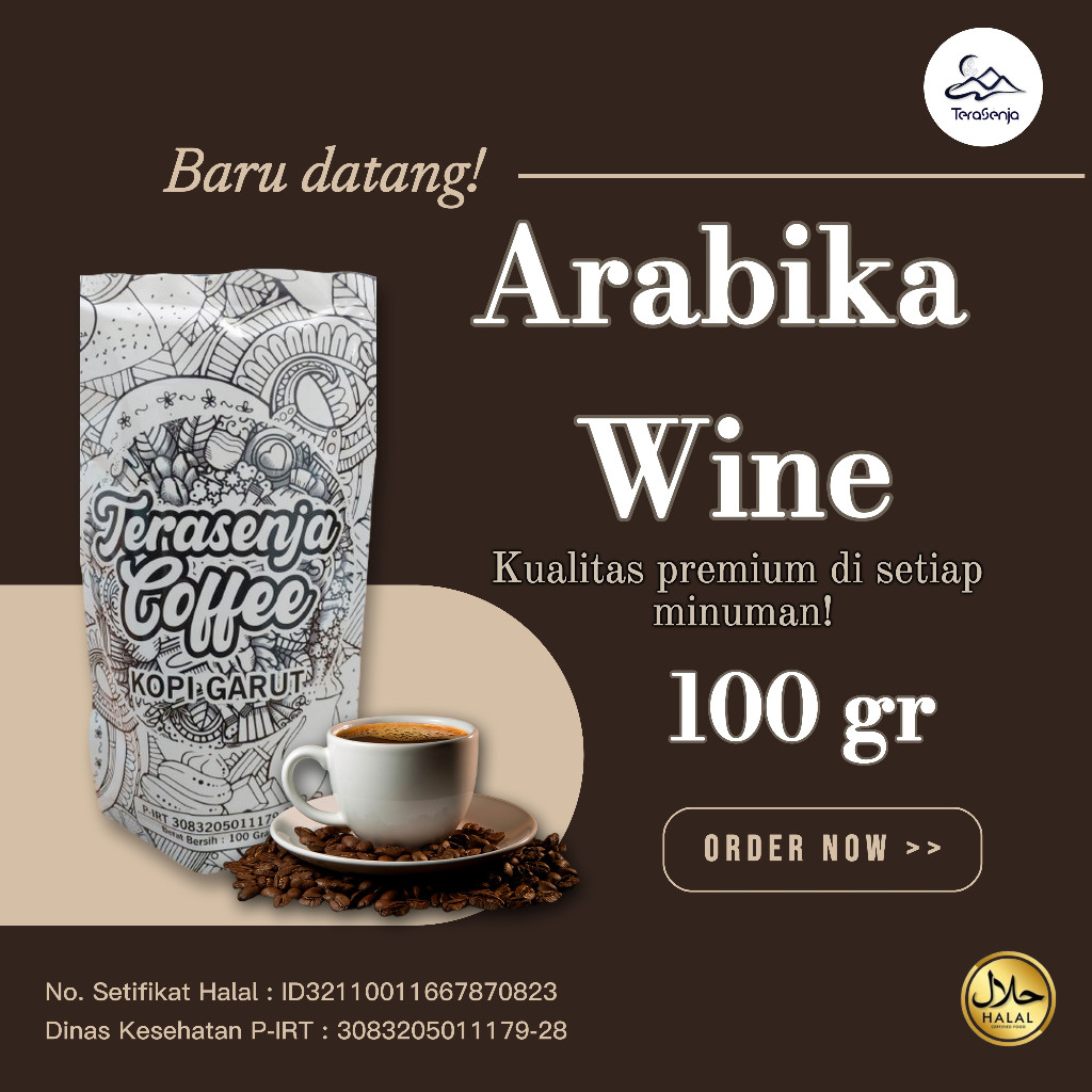 

Biji Kopi Bubuk Grade 1 Arabika Wine 100 gram - Terasenja