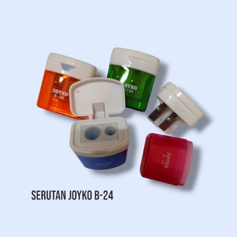 

serutan pensil / rautan joyko 2 lubang/ sharpener joyko B-24 ( 1 pc)