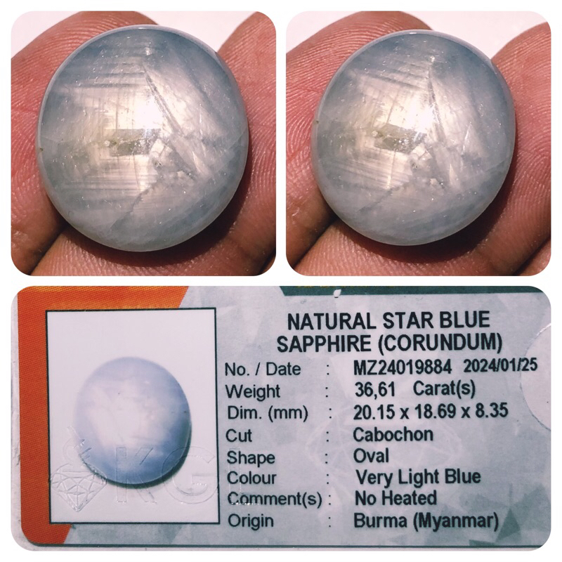 Natural Star Sapphire Burma Myanmar