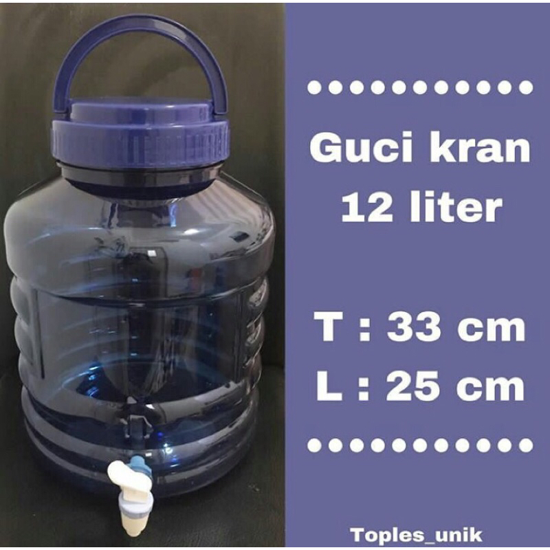 guci plastik 12 liter kran | Guci air minum | Guci air | Galon air