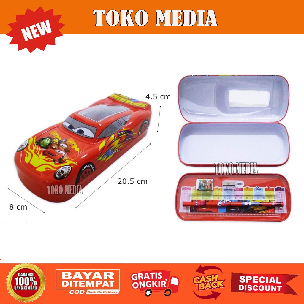 

Kotak / Tempat Pensil Berbentuk Mobil Cars Mcqueen Bagus Murah